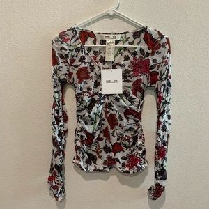 Diane Von Furstenberg (DVF) V Neck Fitted Top